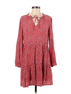 RAILS Everly Mini Dress Carmine Daisies Floral Cottagecore Long Sleeve XS